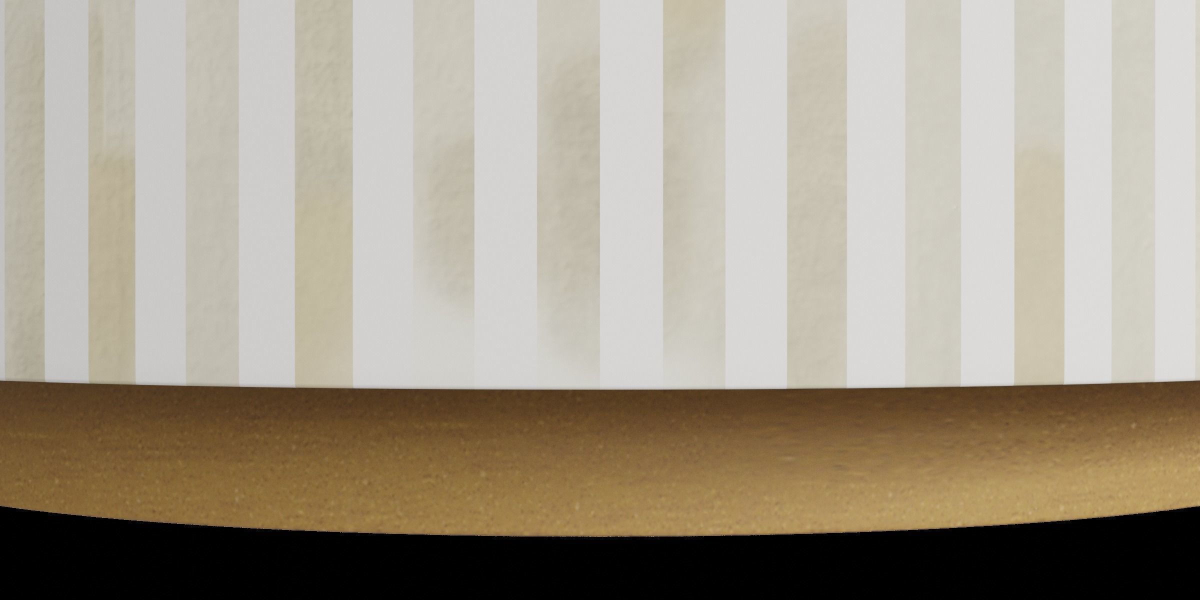 Light Beige Bohemian Coffee Table Low-poly 3D model_7