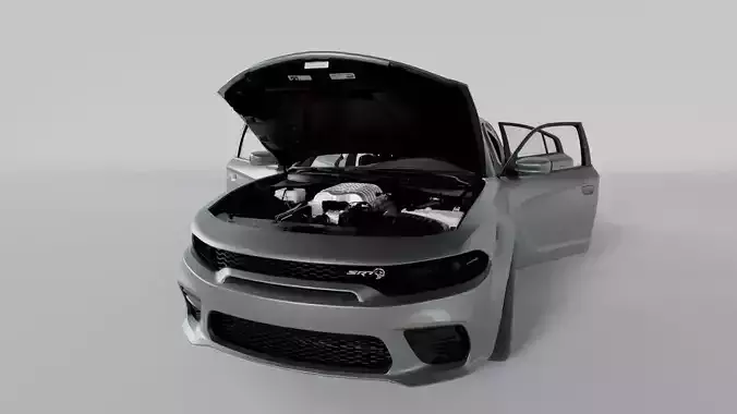 Dodge Charger SRT Hellcat RedEye Widebody Sport Car 3D model