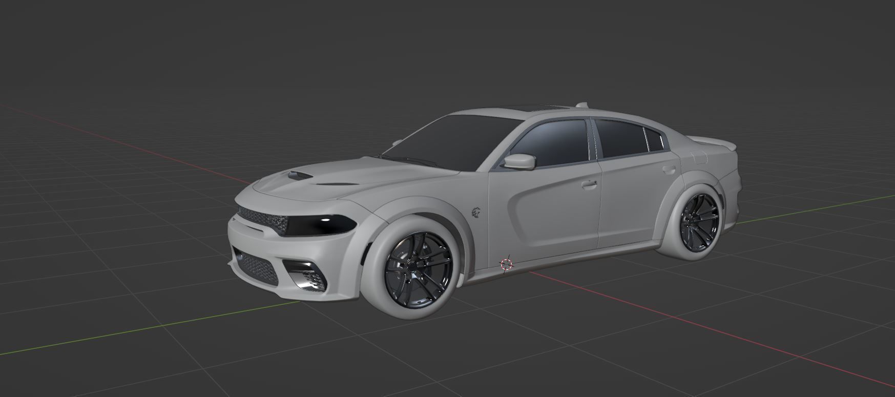 Dodge Charger SRT Hellcat RedEye Widebody Sport Car 3D model_6