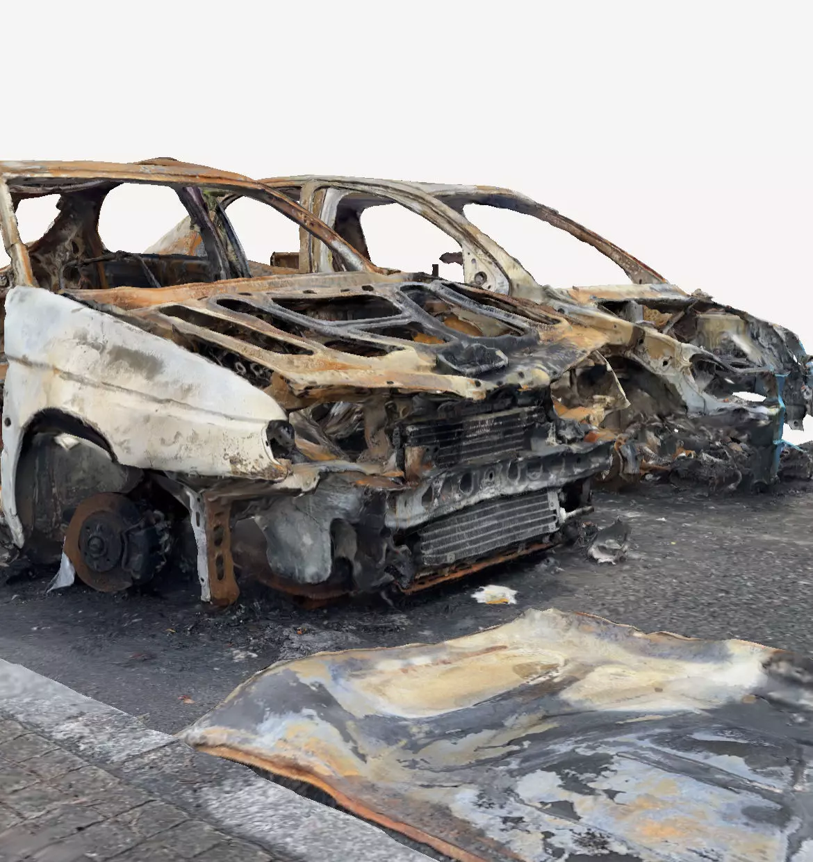 Burned Cars 3D print model_0