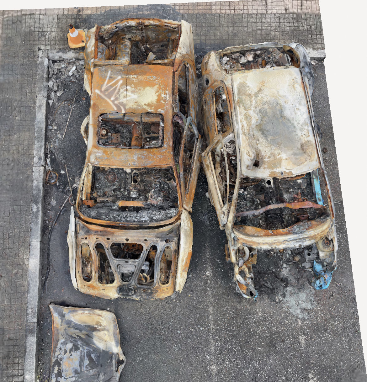 Burned Cars 3D print model_1