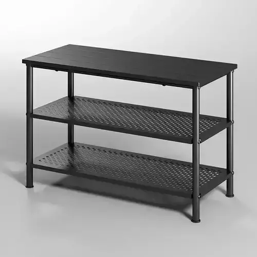 IKEA PINNIG black Bench with shoe storage