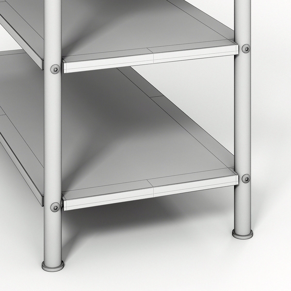 IKEA PINNIG black Bench with shoe storage 3D model_7