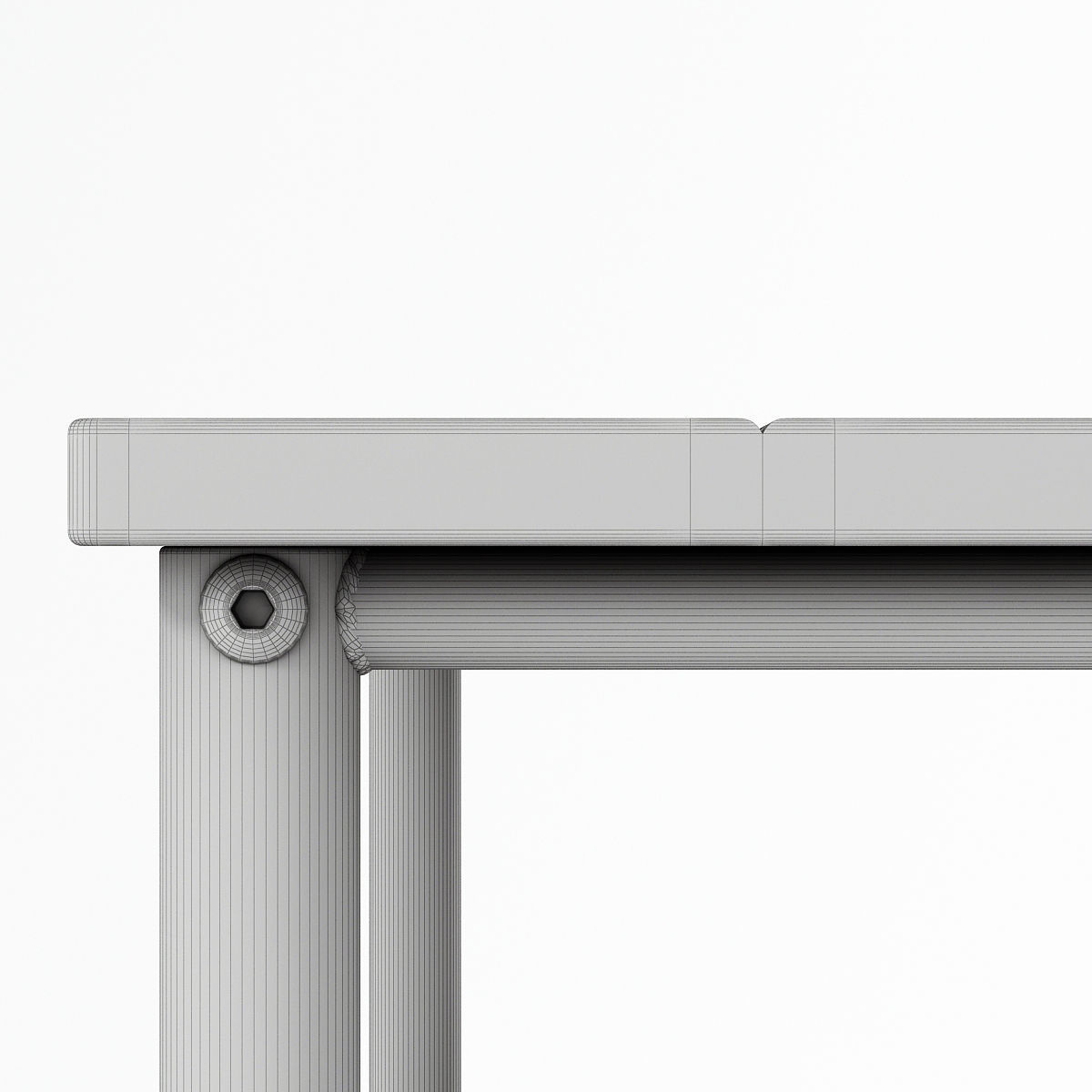 IKEA PINNIG black Bench with shoe storage 3D model_6