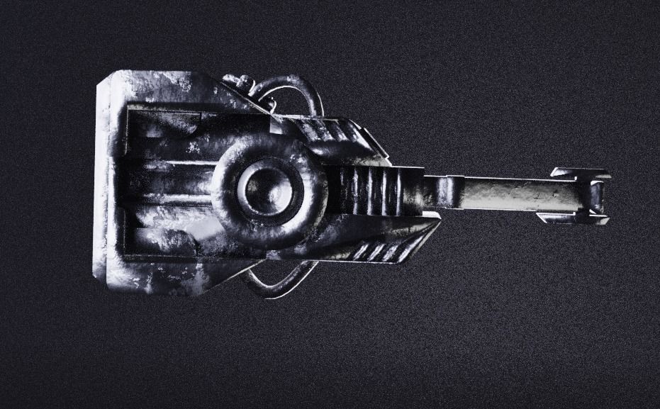 Coilgun Sci-fi Cannon Lowpoly Gameready PBR Textures Low-poly 3D model_2