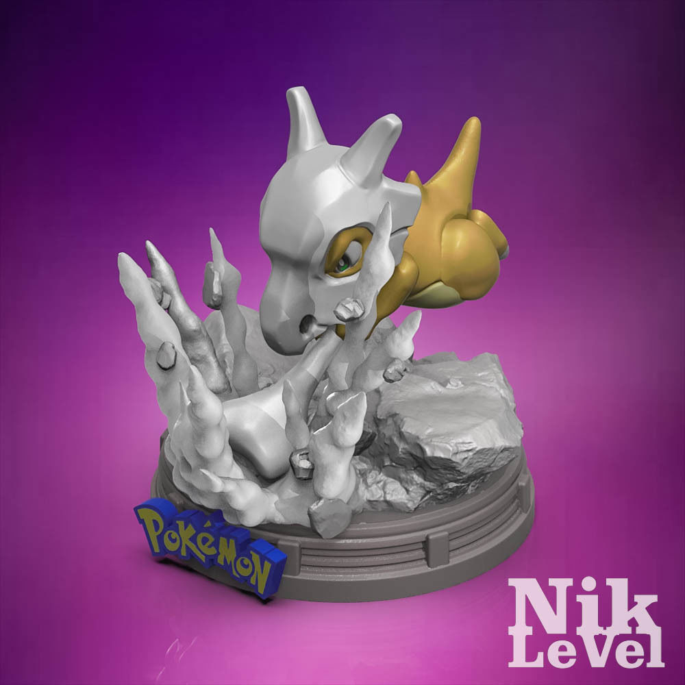 Cubone Pokemon 3D Printable 3D model 3D printable | CGTrader
