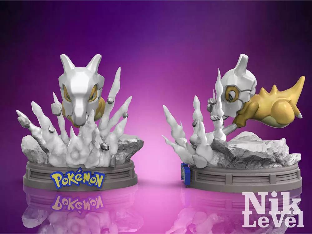 Cubone Pokemon 3D Printable 3D print model