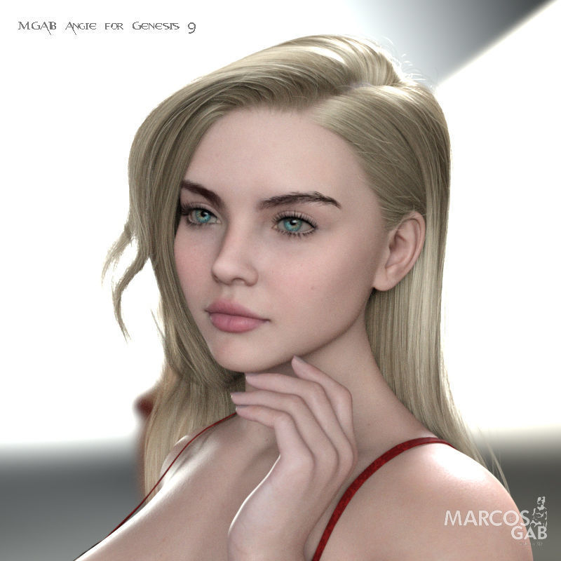MGAB Angie for Genesis 9 3D model_2