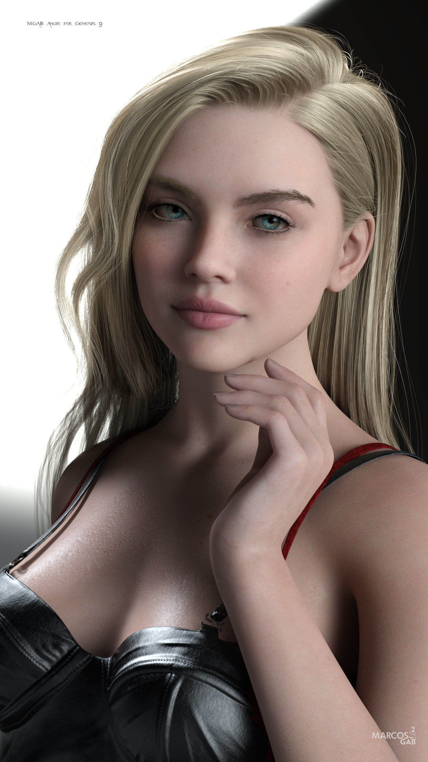 MGAB Angie for Genesis 9 3D model_3