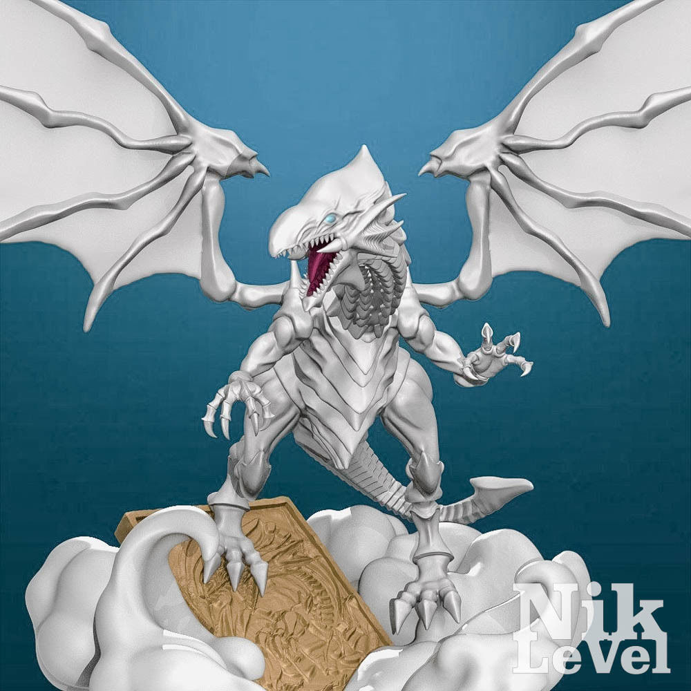 Blue Eyes White Dragon YuGi-Oh 3D Printable  3D print model_8