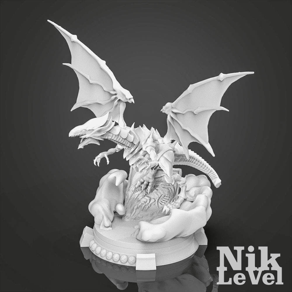 Blue Eyes White Dragon YuGi-Oh 3D Printable  3D print model_14