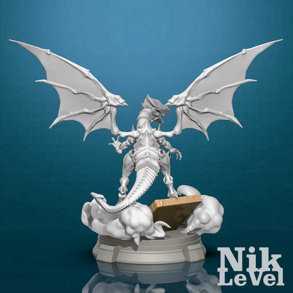 Blue Eyes White Dragon YuGi-Oh 3D Printable  3D print model_6