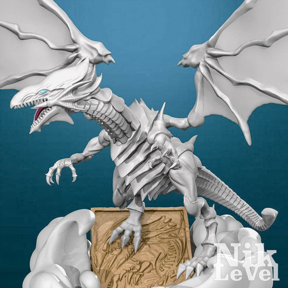 Blue Eyes White Dragon YuGi-Oh 3D Printable  3D print model_4