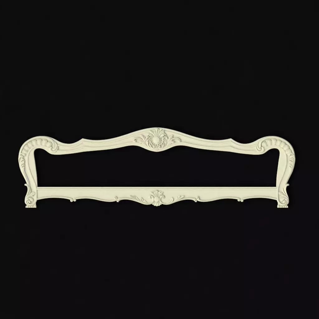 Bed classic 3D model_0