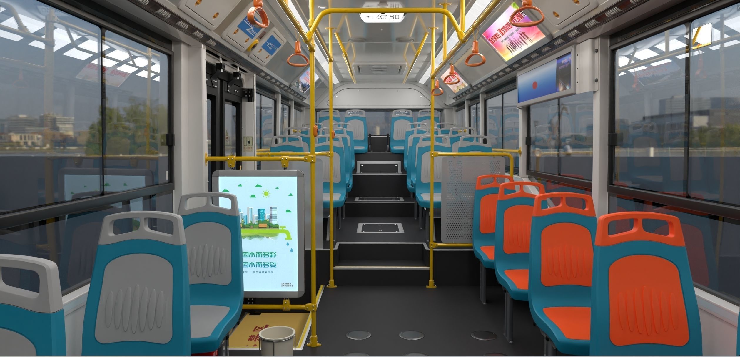 YUTONG ZK6125HNG2 bus 3D model_26