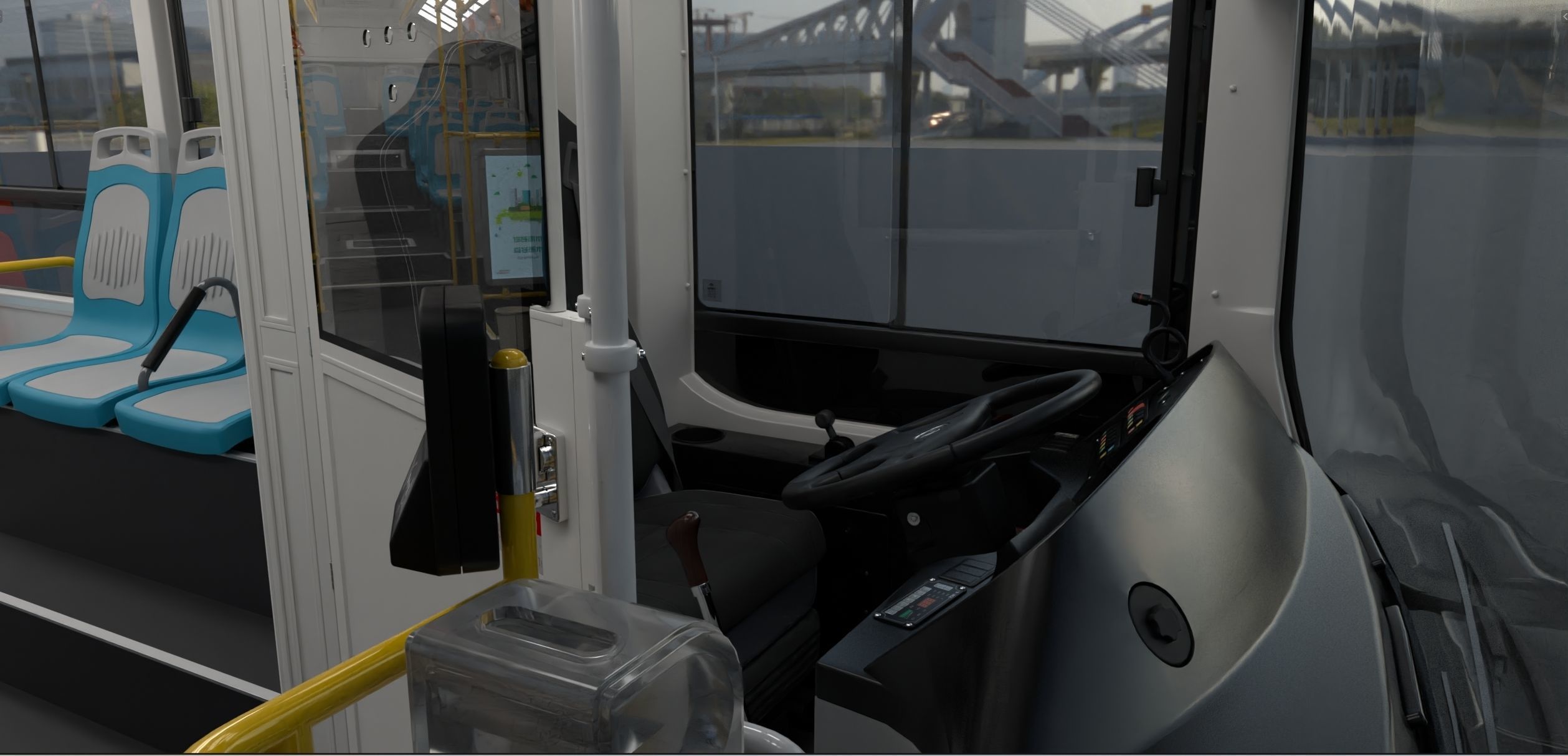 YUTONG ZK6125HNG2 bus 3D model_36