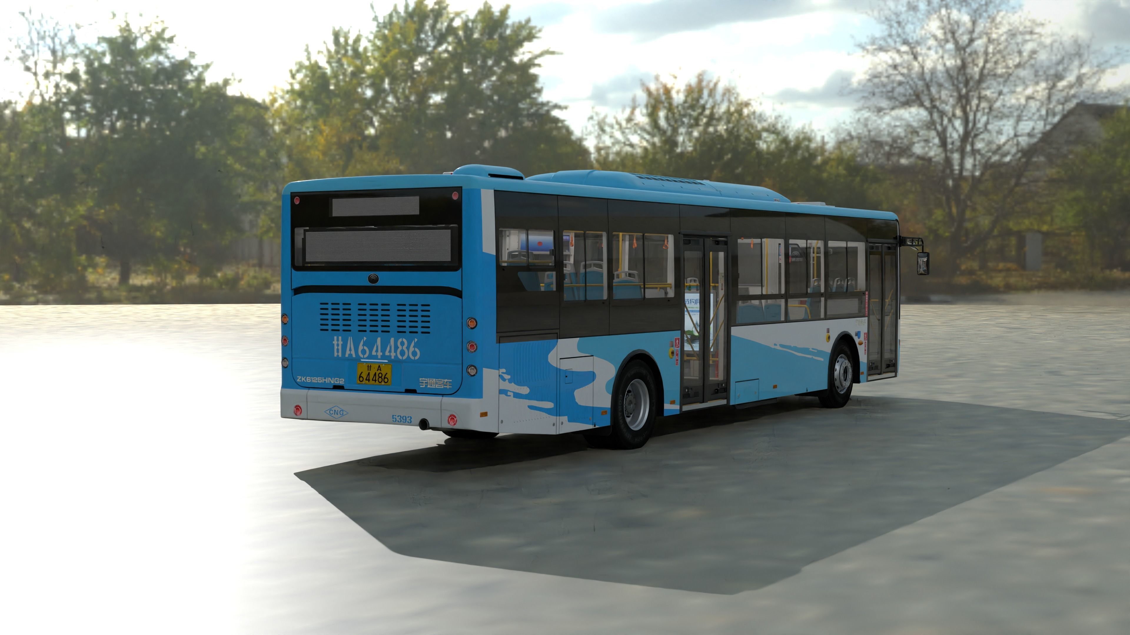 YUTONG ZK6125HNG2 bus 3D model_2