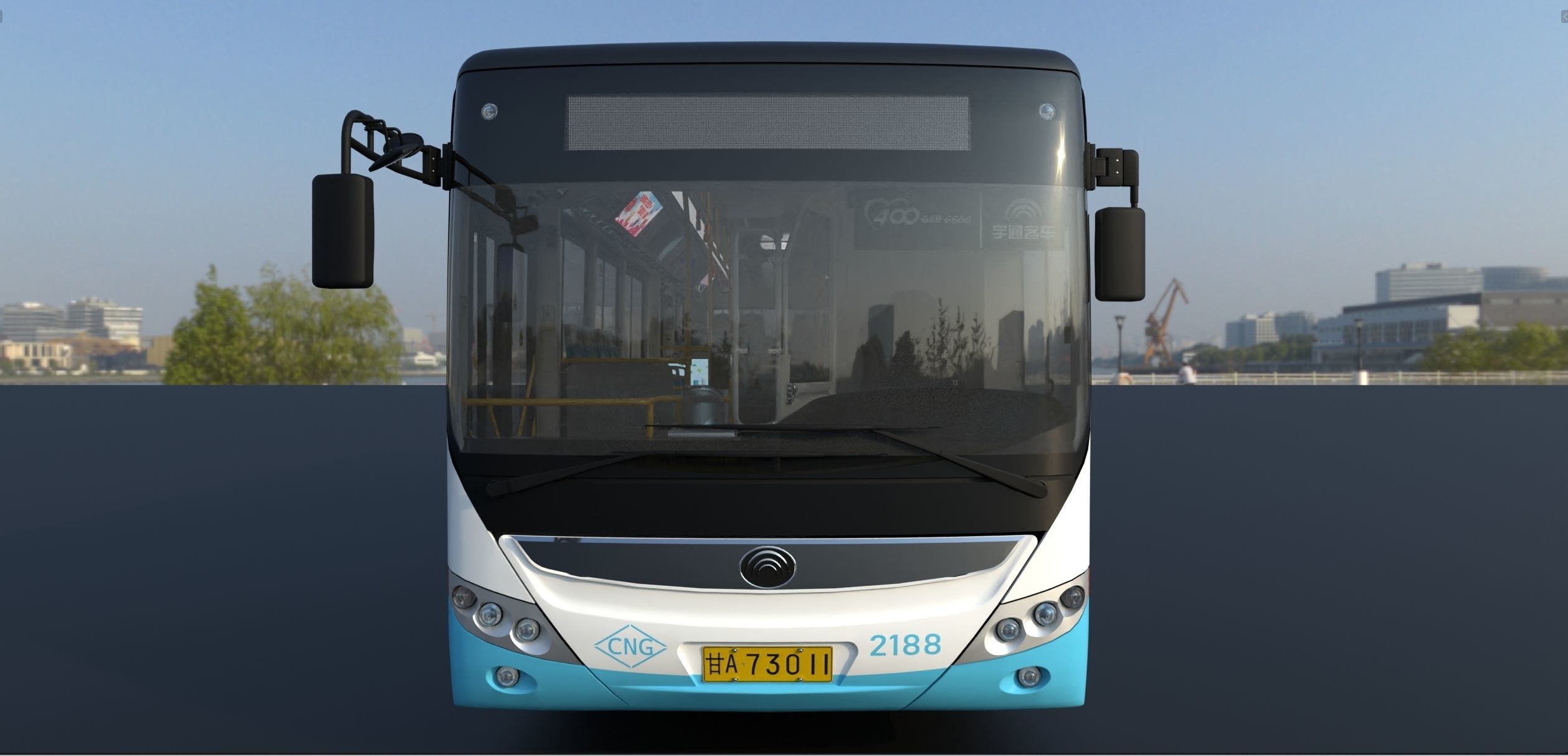 YUTONG ZK6125HNG2 bus 3D model_5