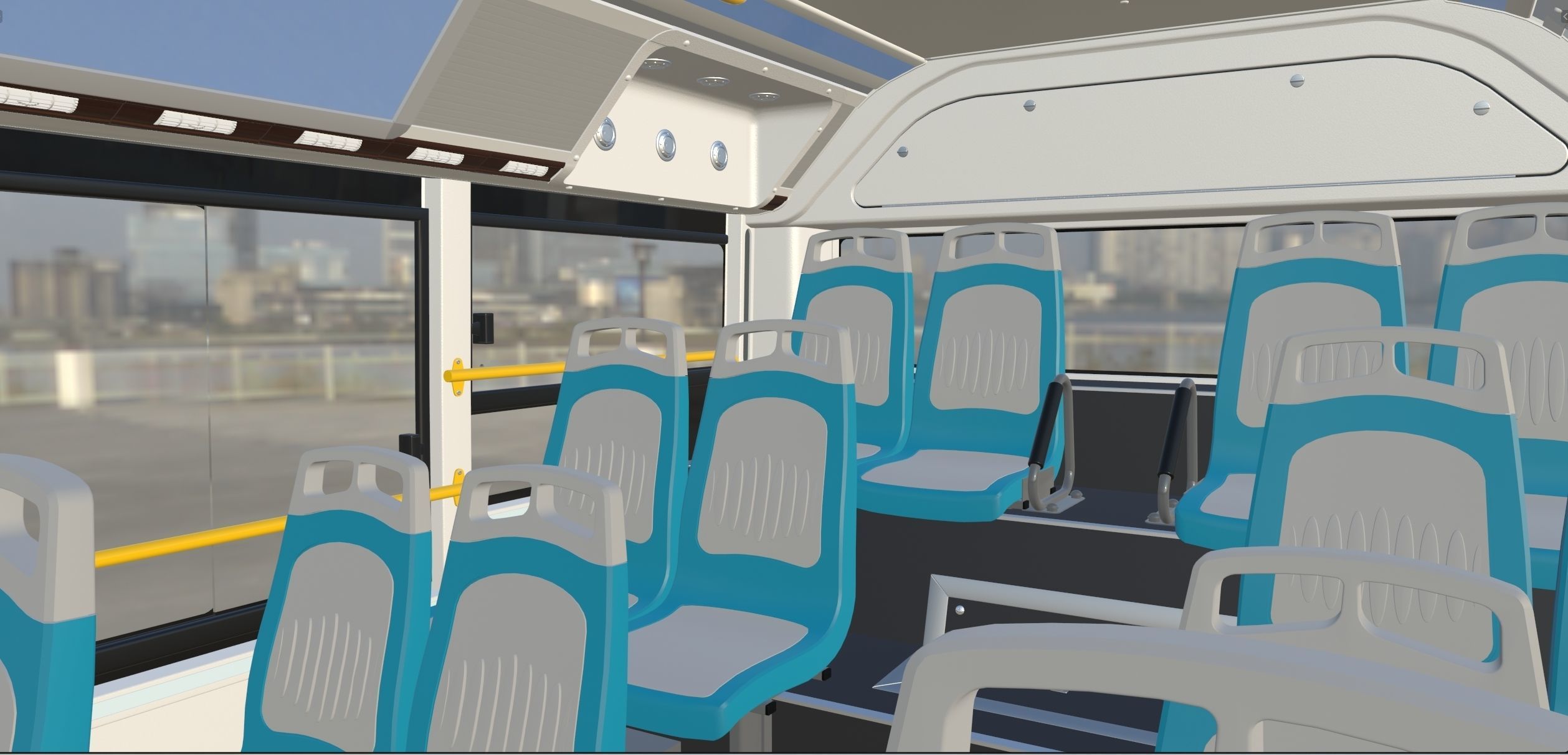 YUTONG ZK6125HNG2 bus 3D model_21