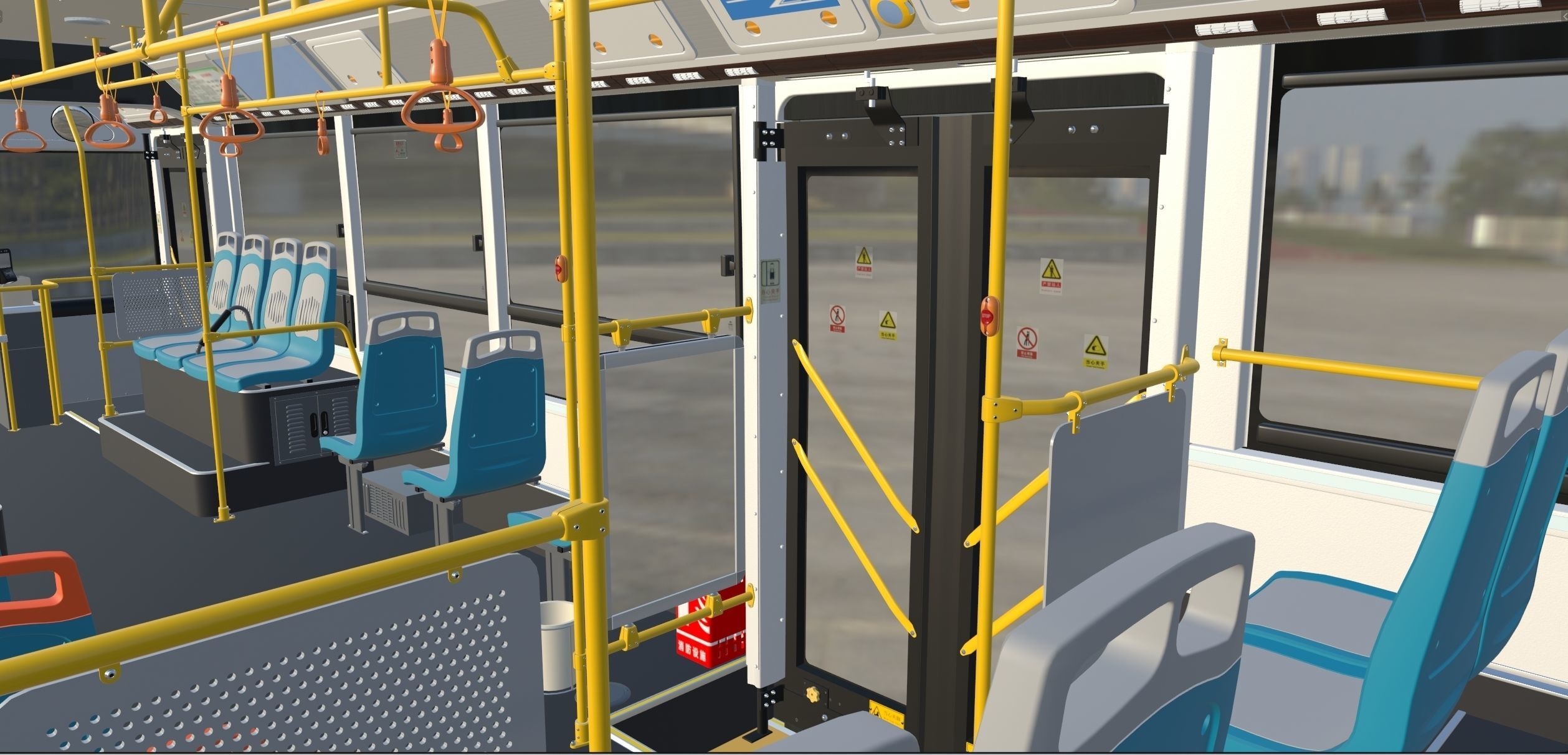 YUTONG ZK6125HNG2 bus 3D model_23