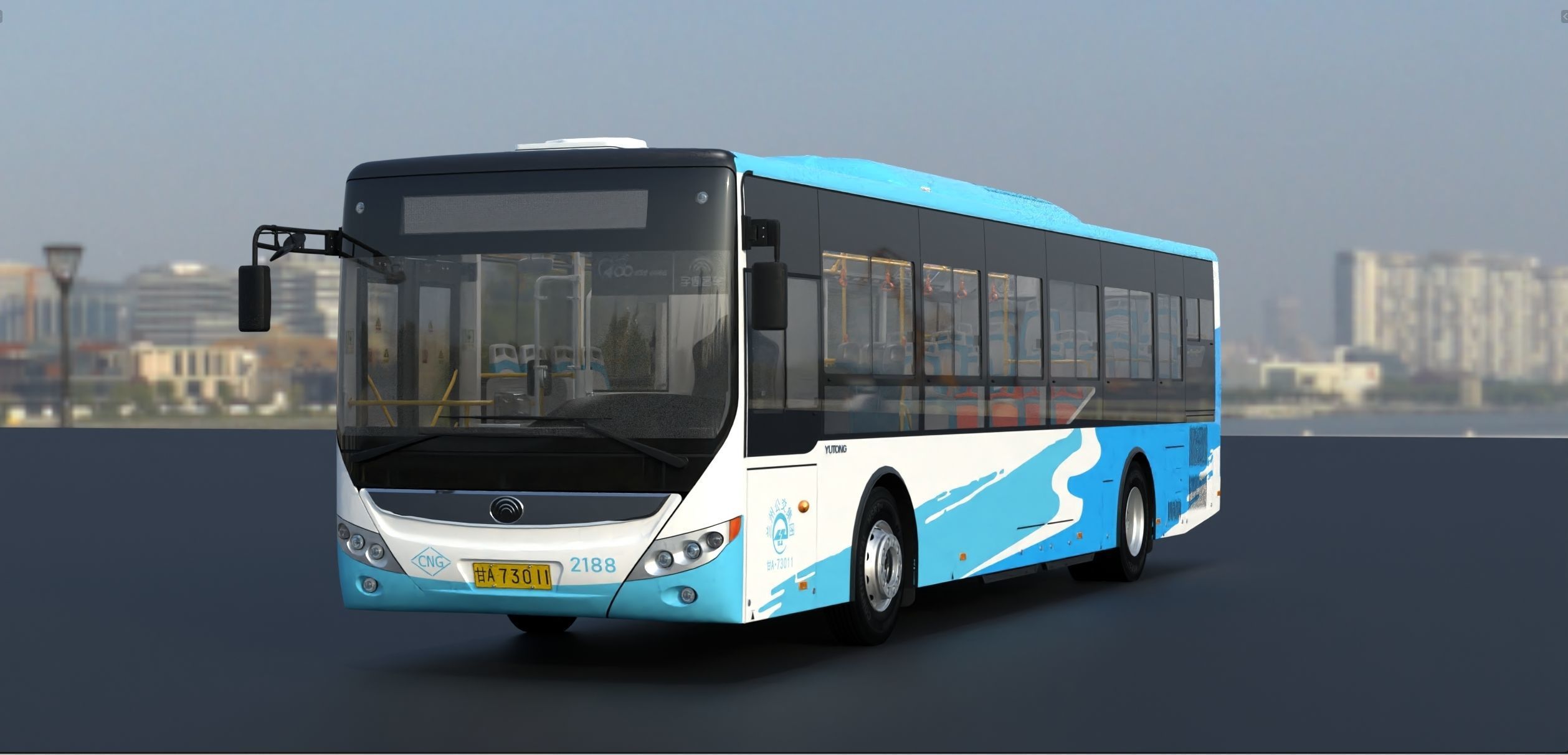 YUTONG ZK6125HNG2 bus 3D model_4