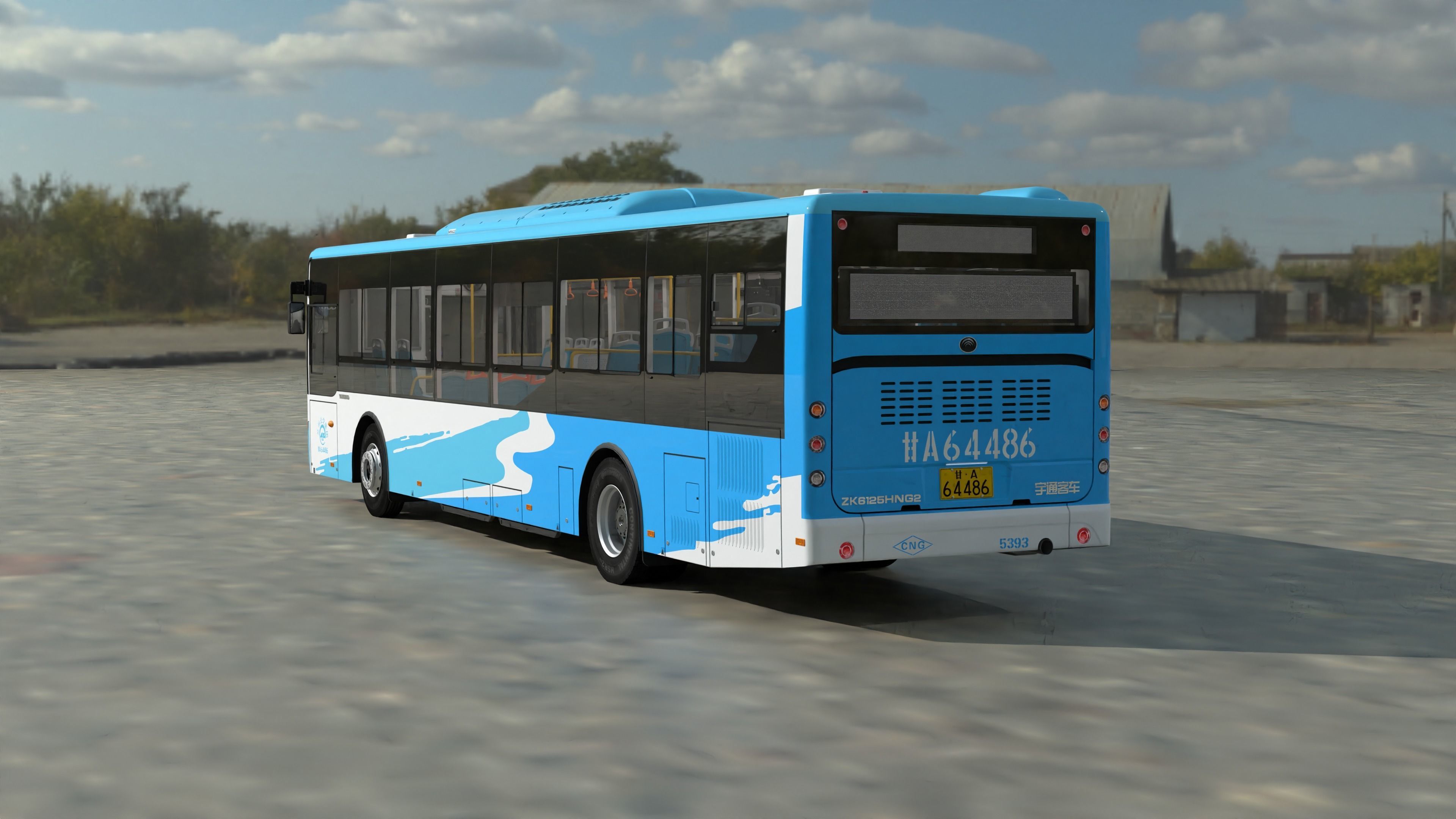 YUTONG ZK6125HNG2 bus 3D model_3