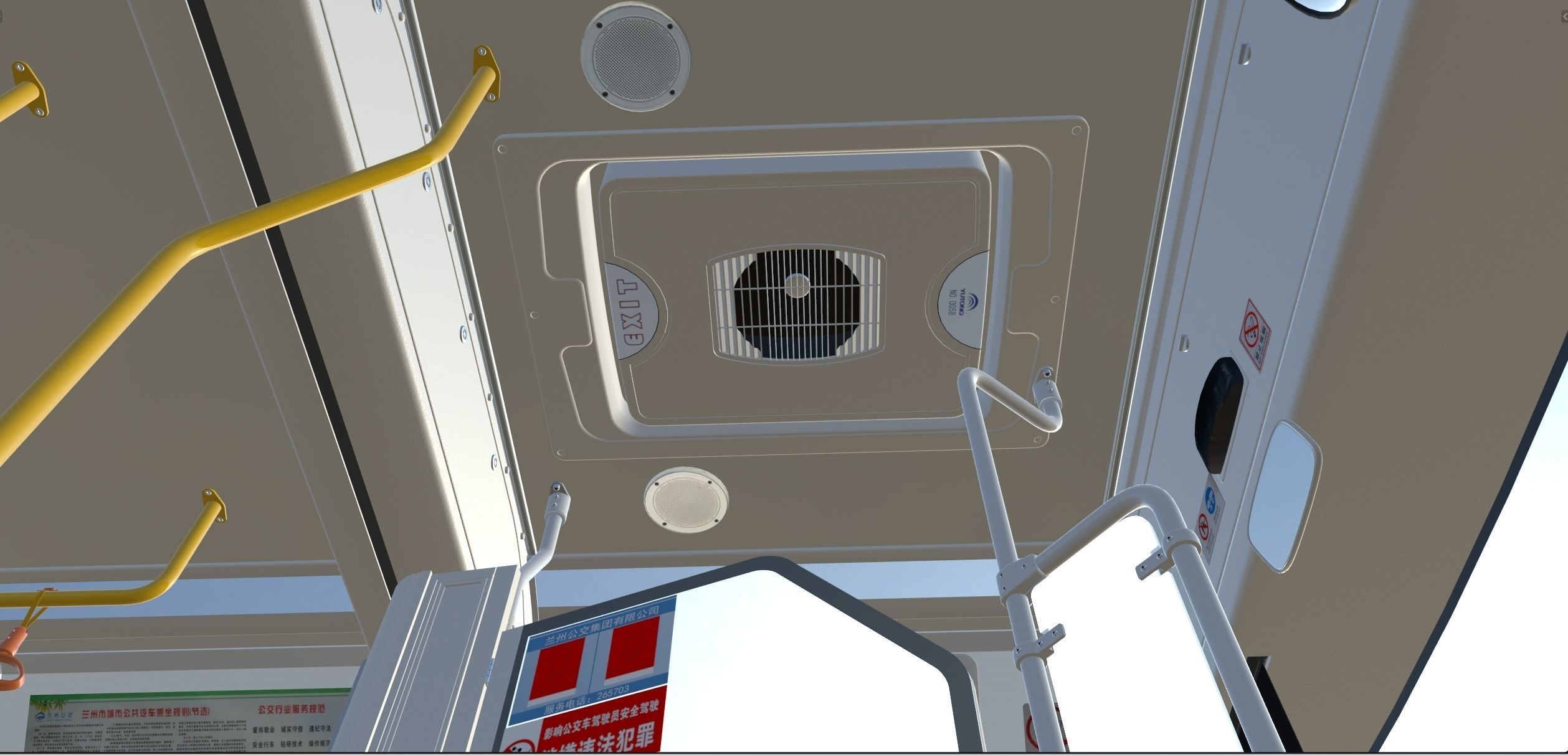 YUTONG ZK6125HNG2 bus 3D model_33