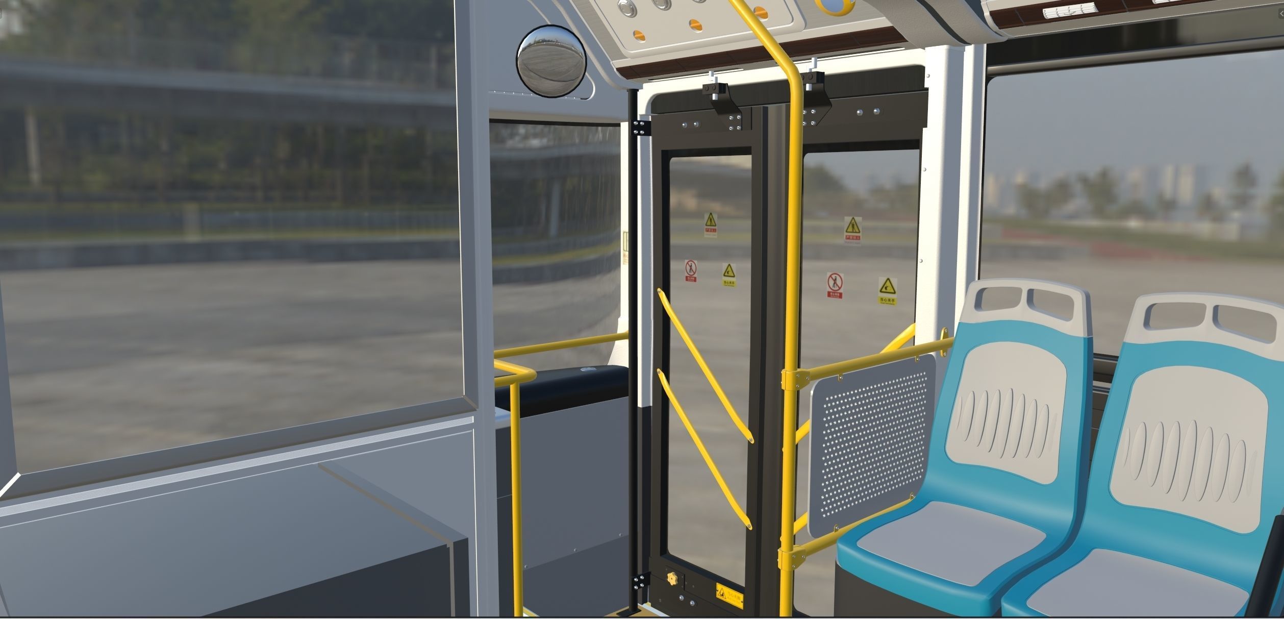 YUTONG ZK6125HNG2 bus 3D model_31