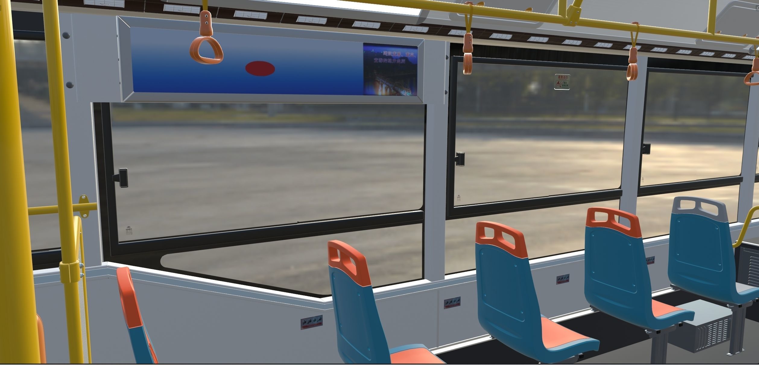 YUTONG ZK6125HNG2 bus 3D model_27