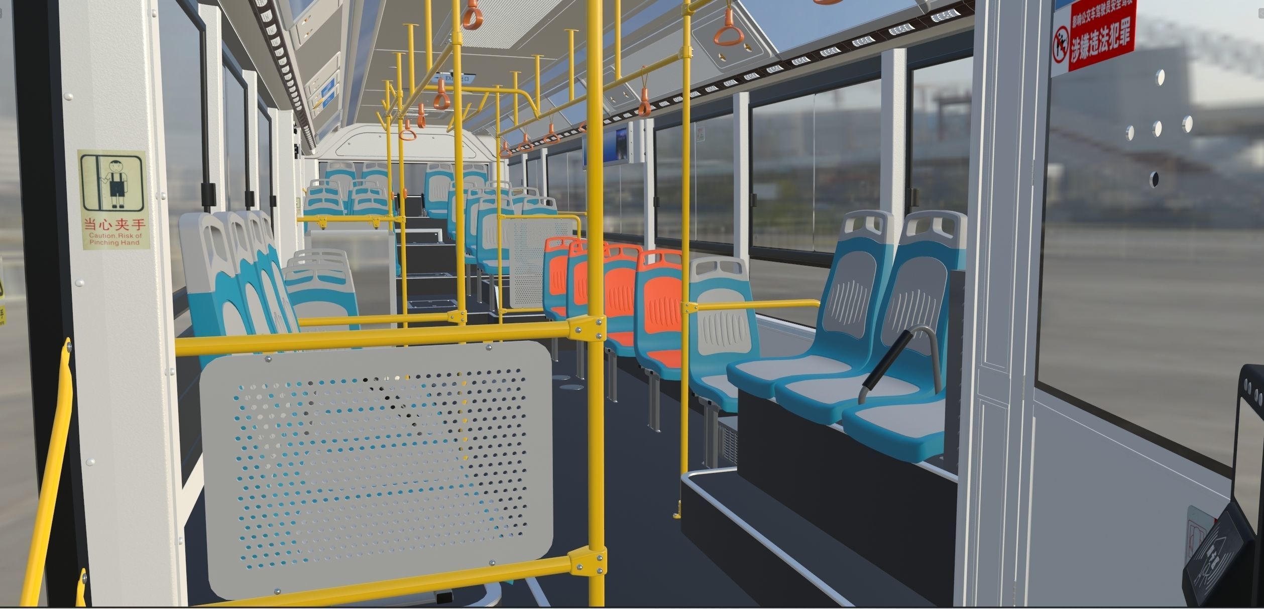 YUTONG ZK6125HNG2 bus 3D model_17