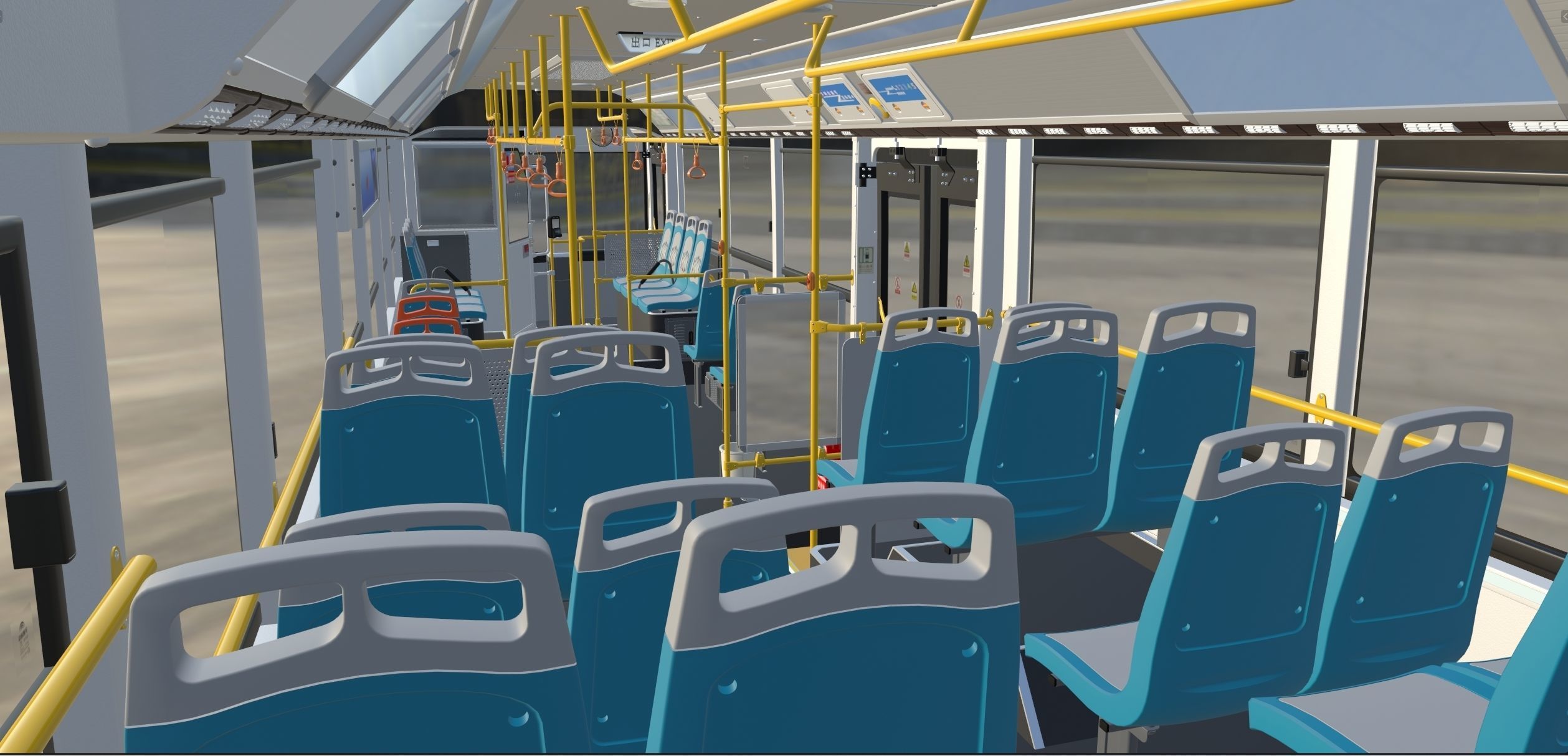 YUTONG ZK6125HNG2 bus 3D model_19