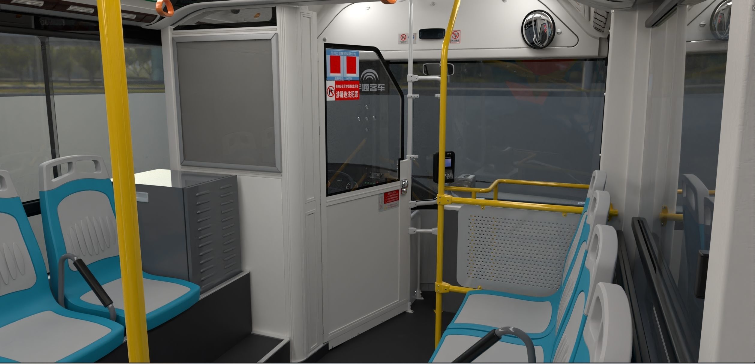 YUTONG ZK6125HNG2 bus 3D model_30