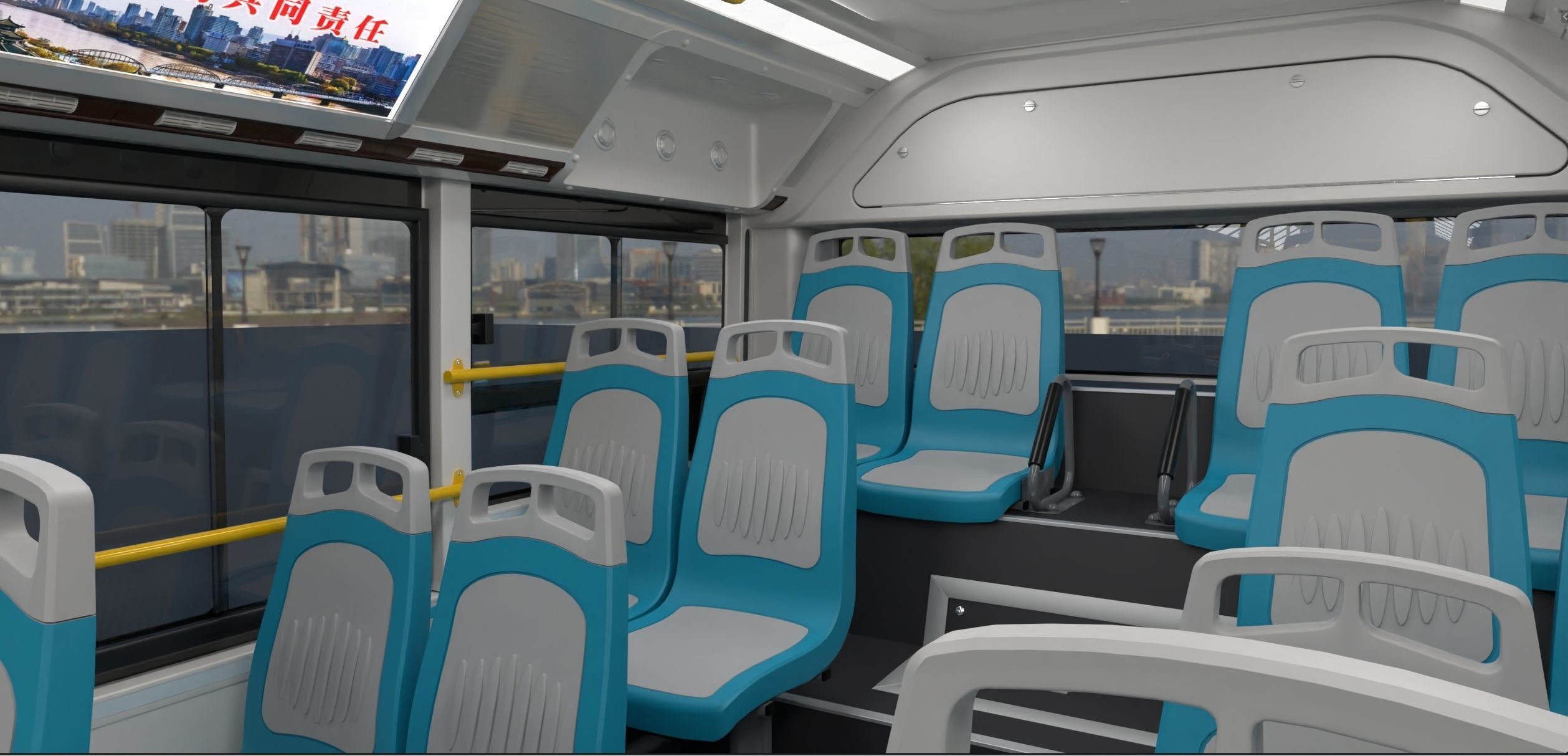 YUTONG ZK6125HNG2 bus 3D model_22