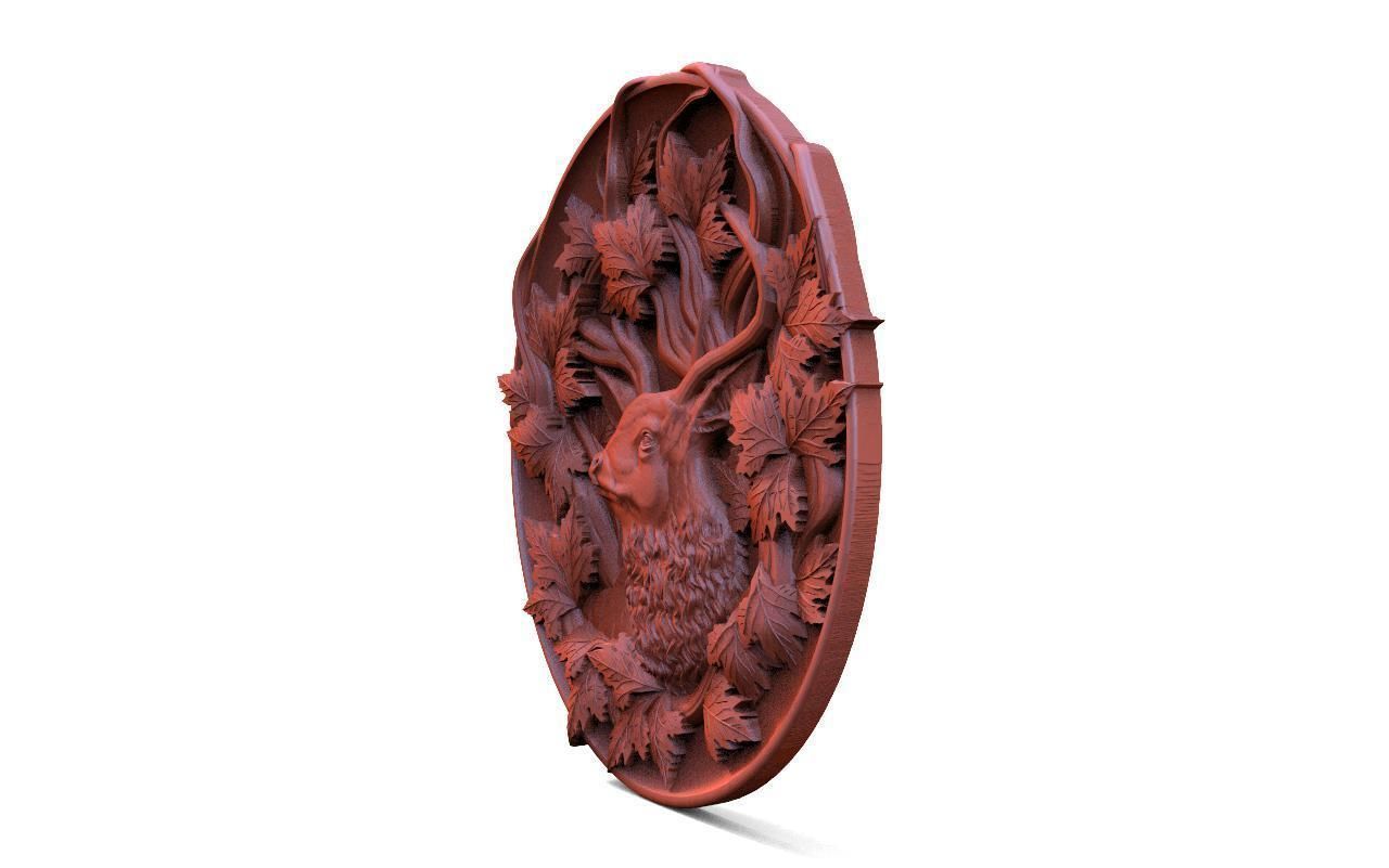 Deer CNC 3D print model_2