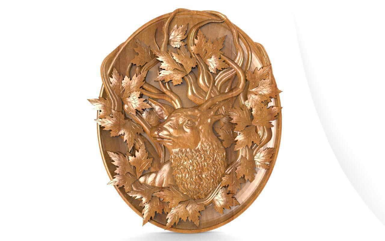 Deer CNC 3D print model_4