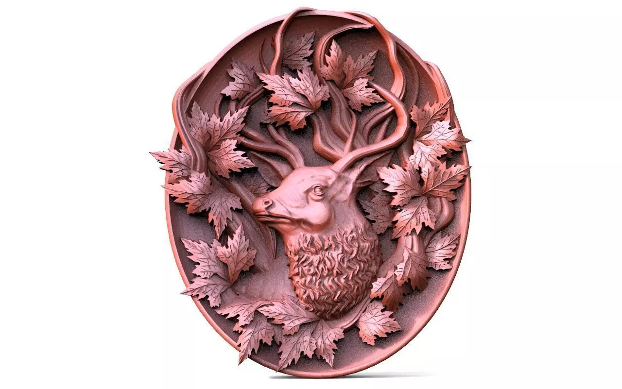 Deer CNC 3D print model_0