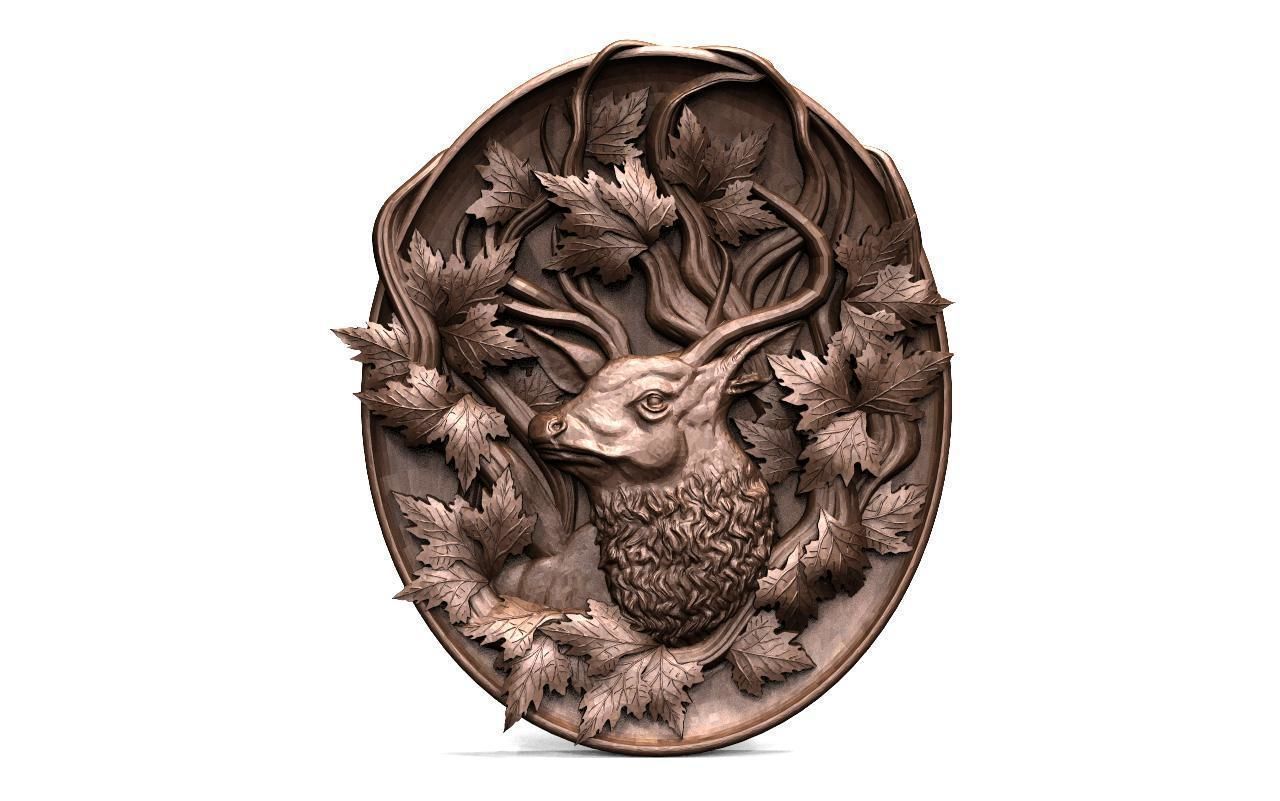 Deer CNC 3D print model_1