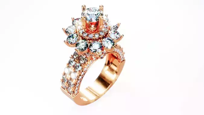 Engagement Ring 6 3D print model