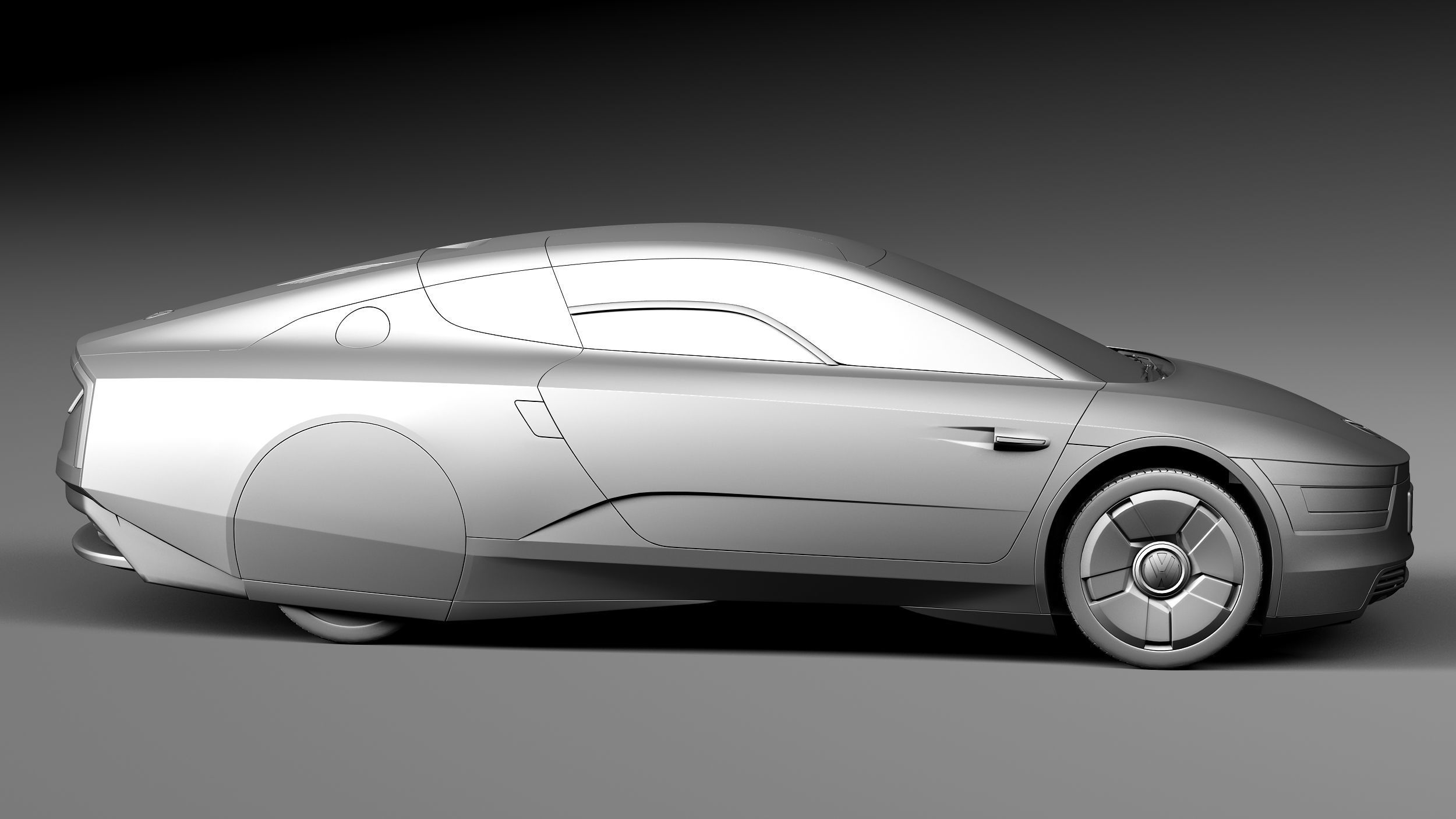 Volkswagen XL1 2014 3D model_14