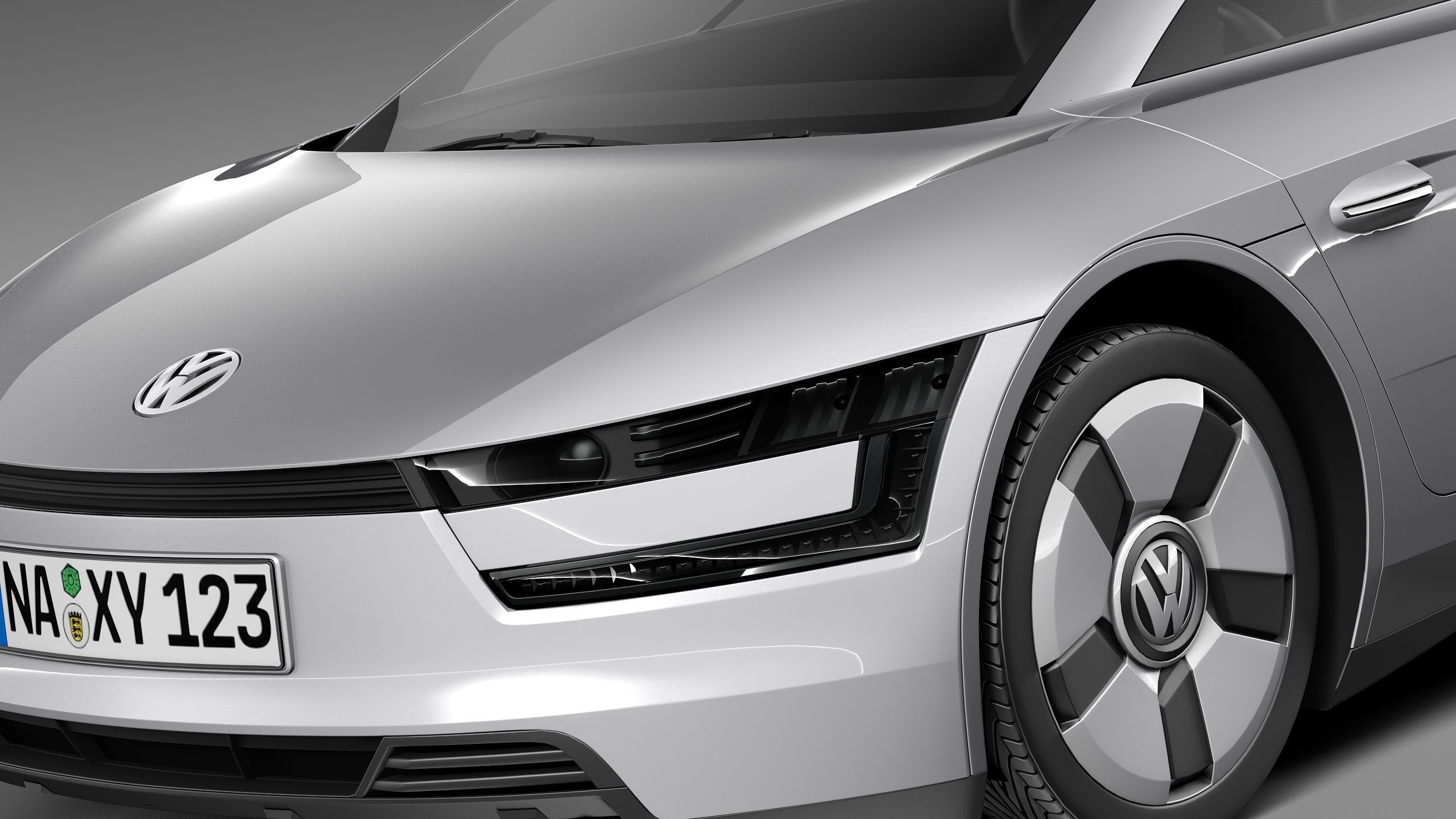 Volkswagen XL1 2014 3D model_2