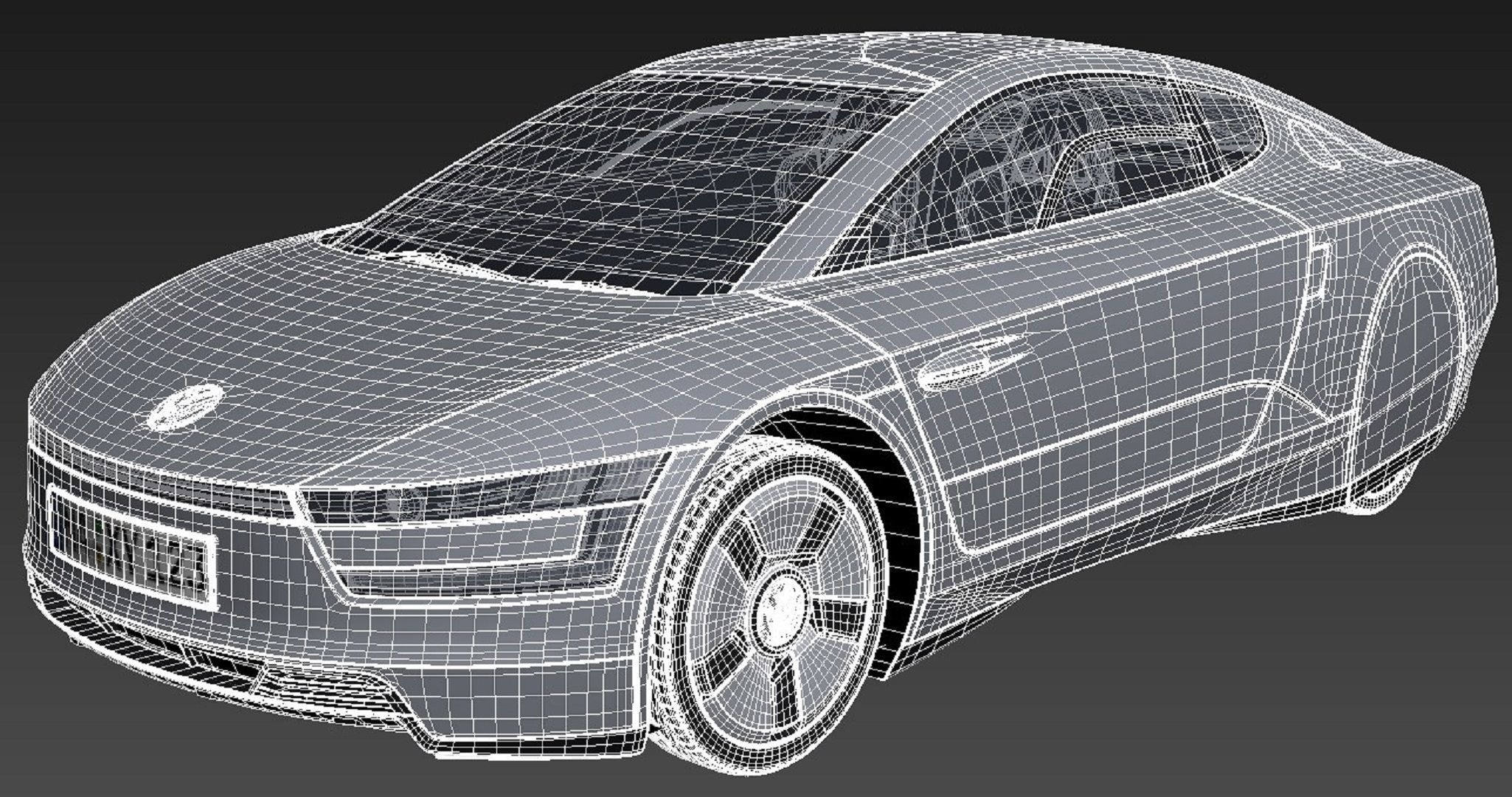 Volkswagen XL1 2014 3D model_16