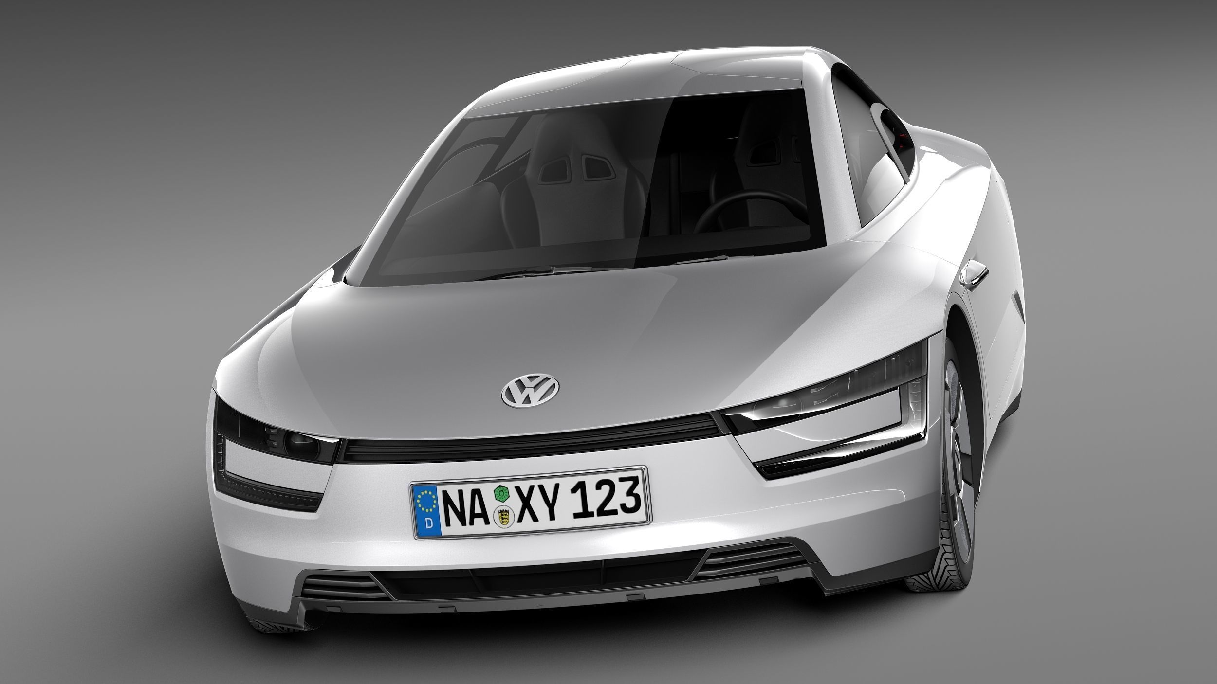 Volkswagen XL1 2014 3D model_1