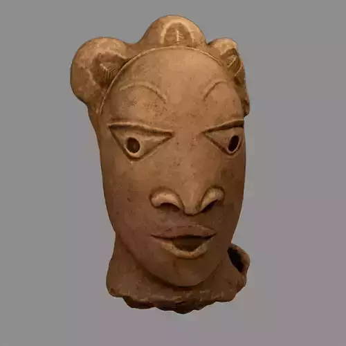 African Nok Head  Low-poly 3D model
