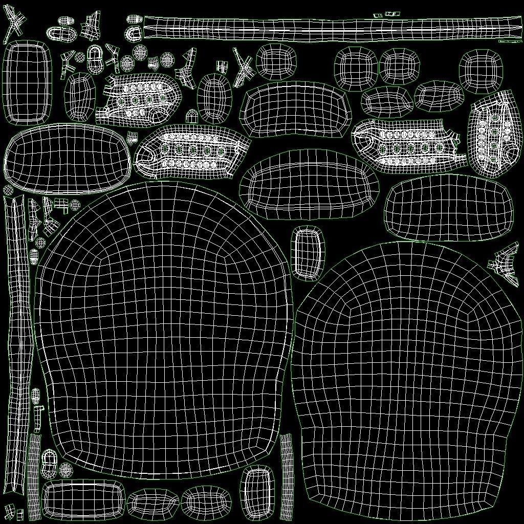 Skull Mask with Hemlet Low-poly 3D model_25