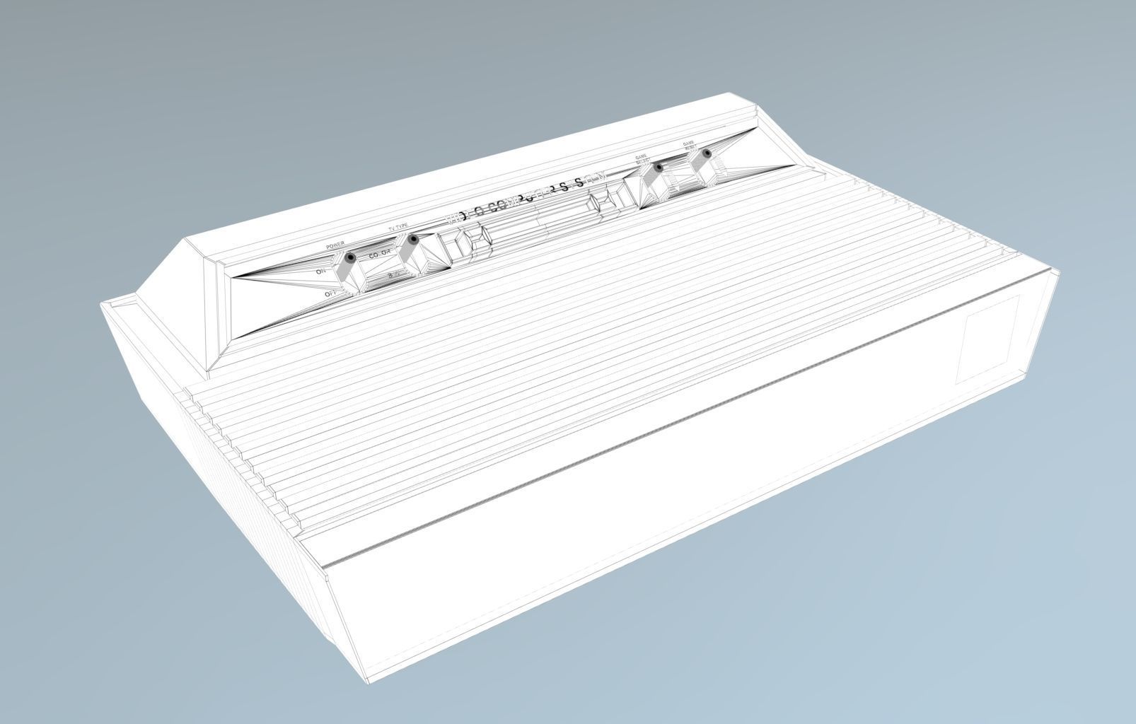 Atari 2600 Low-poly 3D model_12