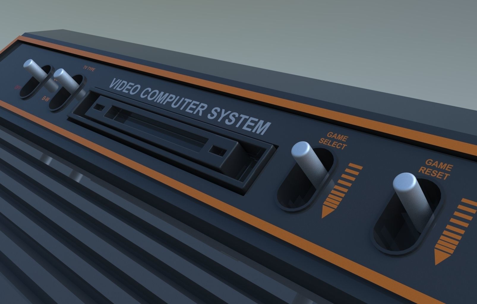 Atari 2600 Low-poly 3D model_4