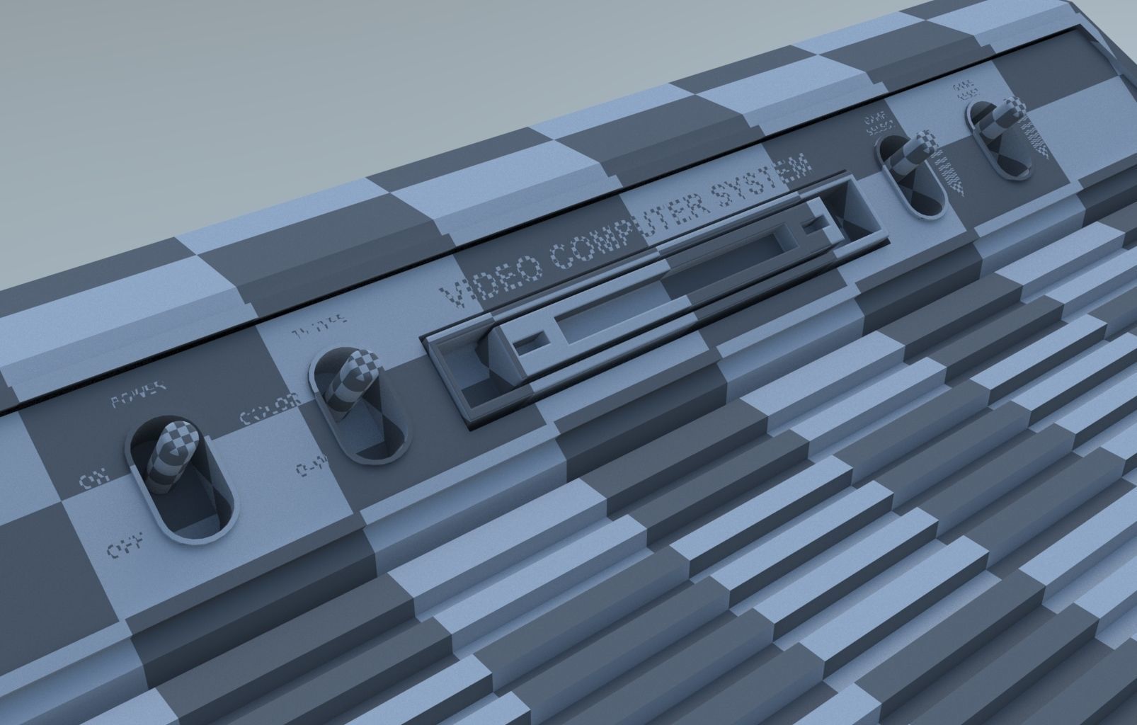 Atari 2600 Low-poly 3D model_7