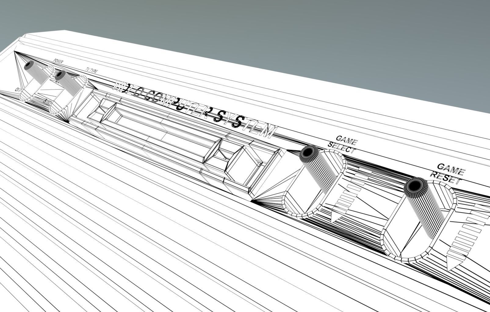 Atari 2600 Low-poly 3D model_8
