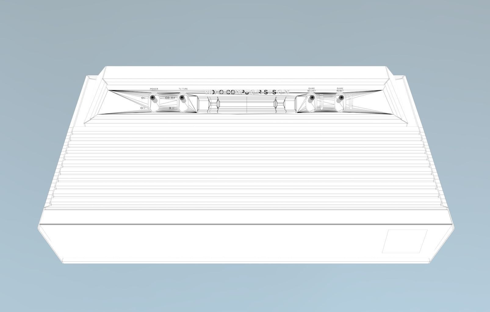 Atari 2600 Low-poly 3D model_11