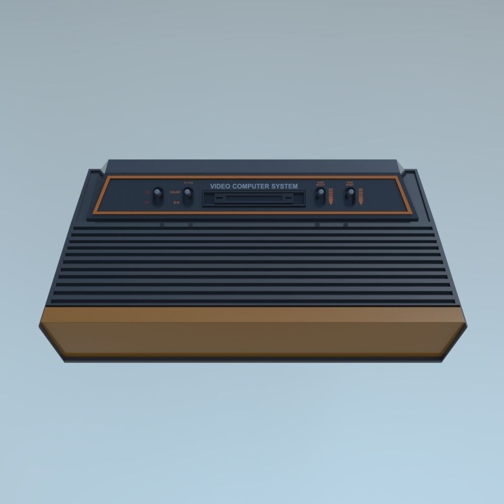 Atari 2600 Low-poly 3D model_2